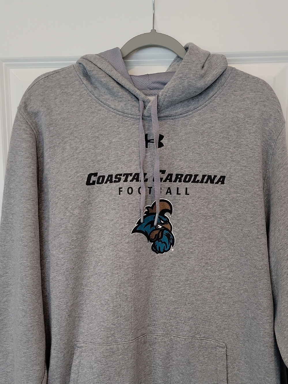 Under Armour Costal Carolina Football Hoodie Sweatshirt In Gray Size XXL - Picture 2 of 6